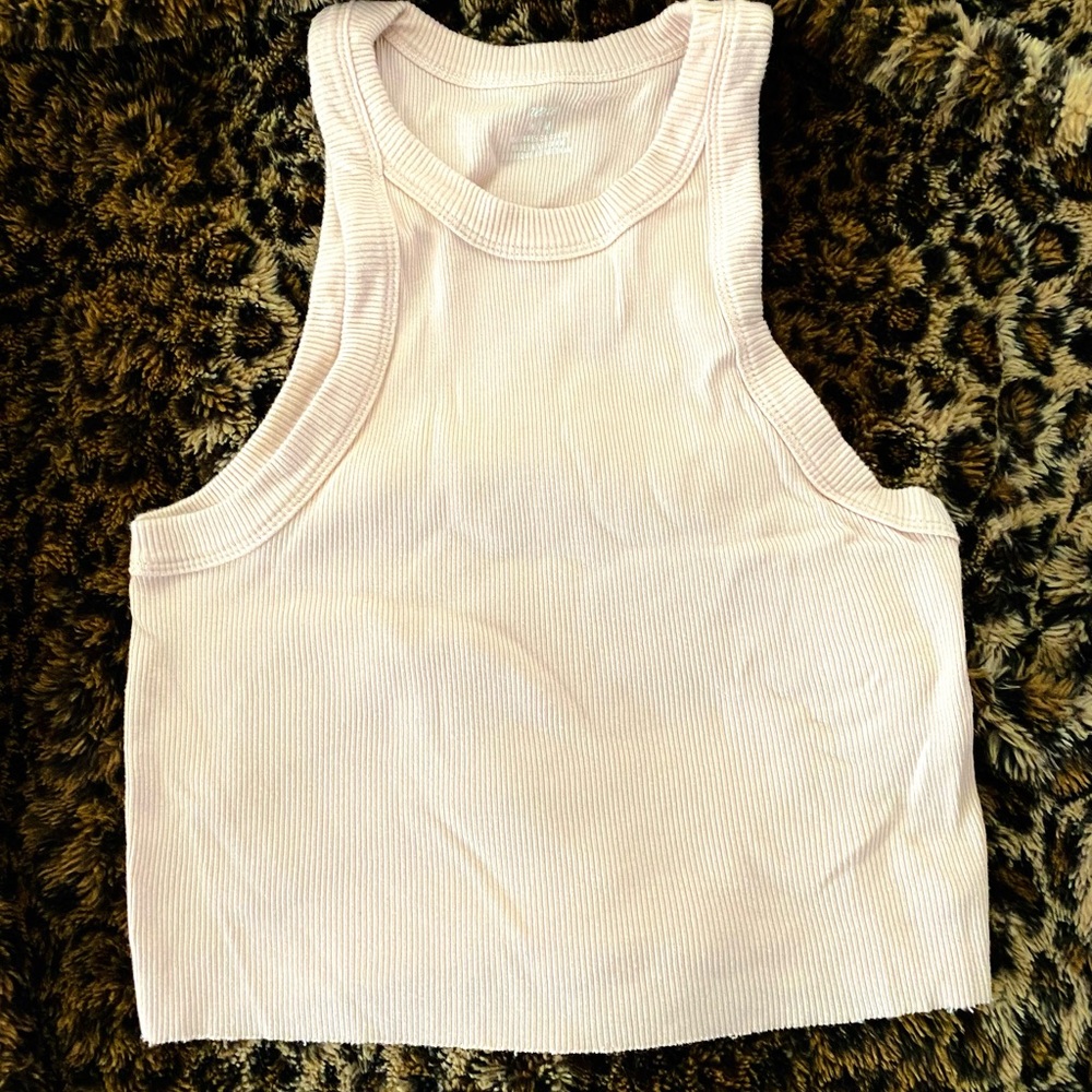 Baby pink crop top